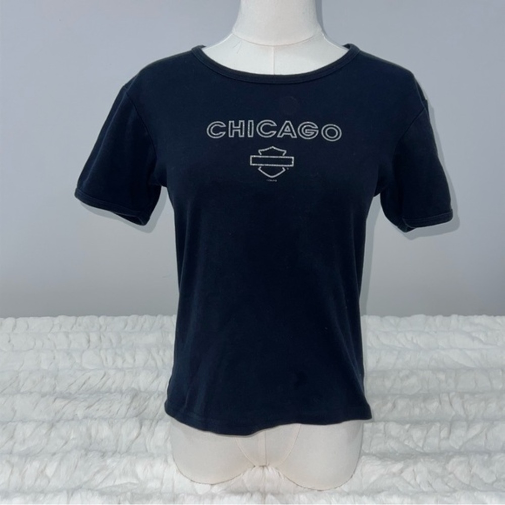 Harley-Davidson Black Chicago Women's Tee